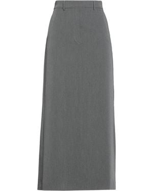 ViCOLO Maxi Skirt Polyester, Viscose, Elastane - Gray