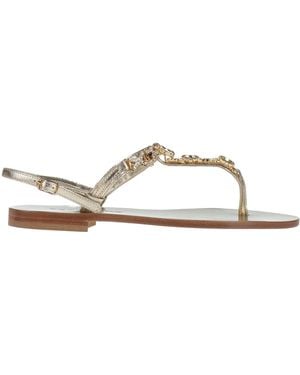 EDDICUOMO Thong Sandal Leather - White