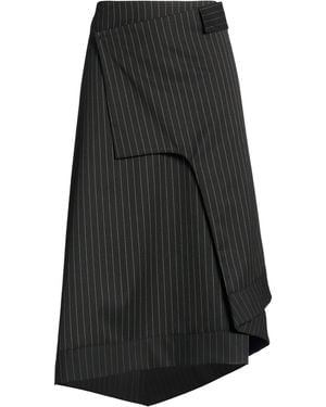 Malloni Midi Skirt Polyester, Viscose, Elastane - Black