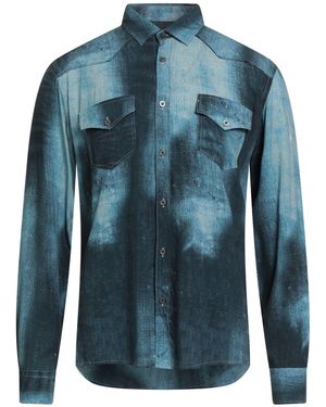 Daniele Alessandrini Shirt Viscose - Blue