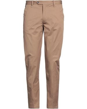 Berna Camel Trousers Cotton, Elastane - Natural