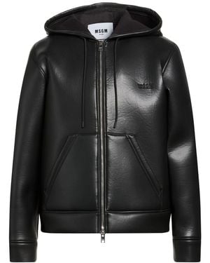 MSGM Jacket Polyester, Polyurethane, Cotton, Elastane - Black