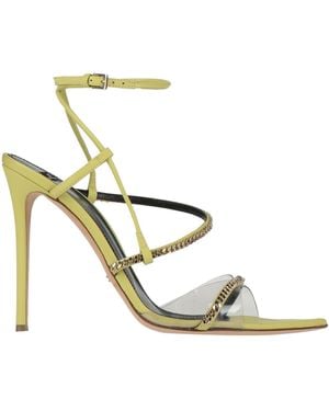 Elisabetta Franchi Lime Sandals Leather - Metallic