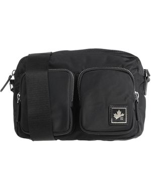 DSquared² Cross-Body Bag Textile Fibers - Black
