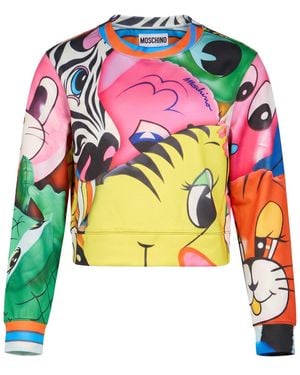 Moschino Sweatshirt Polyester, Cotton - Multicolor