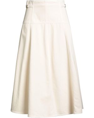 Ulla Johnson Ivory Denim Skirt Cotton - White