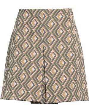 Maliparmi Military Mini Skirt Polyamide, Elastane - Natural