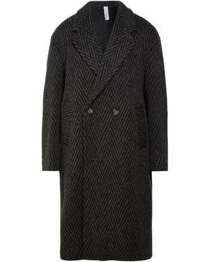 Hevò Coat Polyester, Virgin Wool - Black