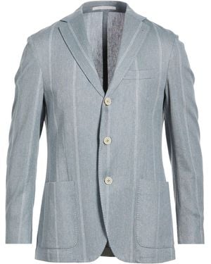 Eleventy Blazer Cotton, Linen - Blue