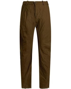 Masnada Military Pants Virgin Wool, Cotton, Metal - Brown