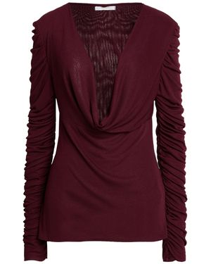 SILENCE LIMITED Burgundy Top Pes - Purple