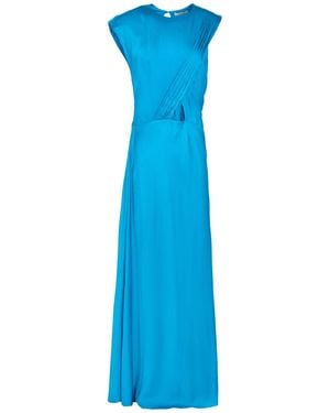 Sandro Maxi Dress Viscose - Blue