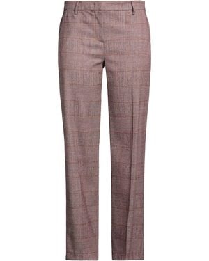 PT Torino Burgundy Pants Virgin Wool, Polyamide, Elastane - Purple