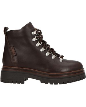Weekend by Maxmara Dark Ankle Boots Leather - Brown