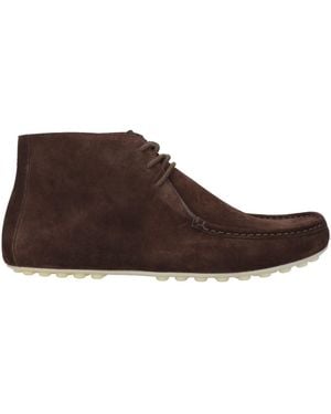 Loro Piana Dark Ankle Boots Leather - Brown