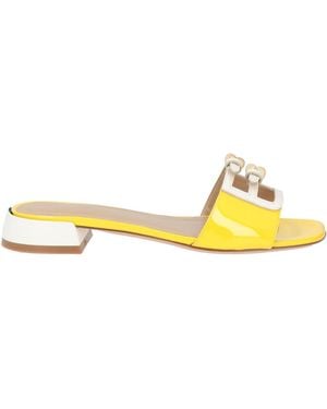 A.Bocca Sandals Leather - Yellow