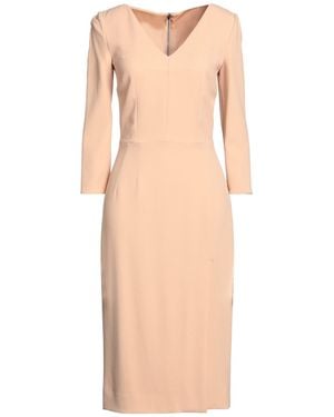 Dolce & Gabbana V-Neck Slim-Fit Dress - Natural
