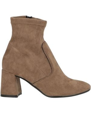 Nila & Nila Khaki Ankle Boots Synthetic Material - Brown