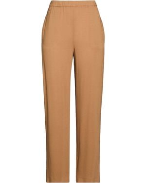 Fabiana Filippi Camel Trousers Viscose, Elastane - Natural