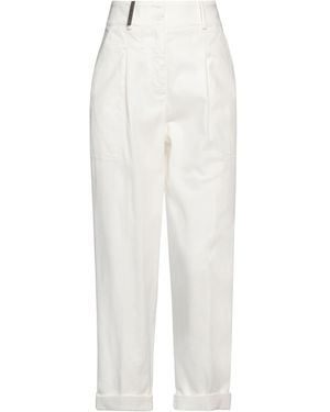 Peserico Trousers Cotton, Elastane - White