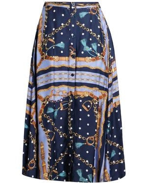 Maje Midi Skirt Viscose - Blue
