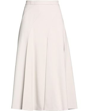 Agnona Light Midi Skirt Wool, Elastane - White
