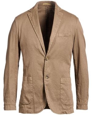 Cruna Khaki Blazer Linen, Cotton, Elastane - Brown
