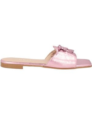 Pinko Sandals Leather - Pink