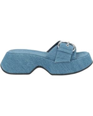 Vic Matié Sandals Textile Fibres - Blue