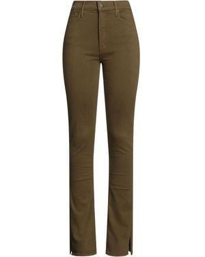 Mother Pantalon En Jean - Vert