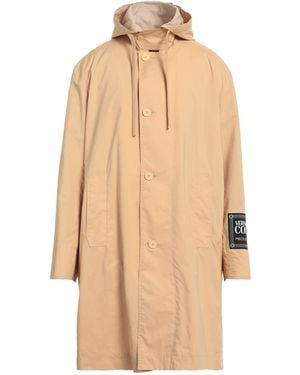 Versace Jeans Couture Overcoat & Trench Coat Cotton - Natural