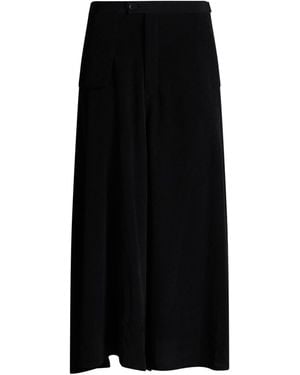 Yohji Yamamoto Trousers Triacetate, Polyester - Black