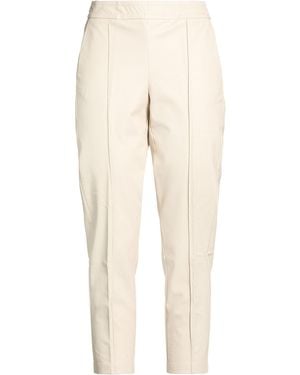 Sandro Ferrone Pants Polyurethane, Viscose - Natural