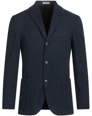 Boglioli Midnight Blazer Cotton, Elastane - Blue
