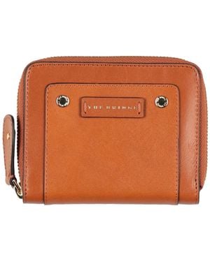 The Bridge Wallet Leather - Orange