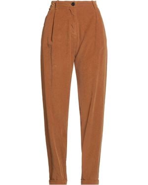 Pomandère Camel Pants Cotton - Brown