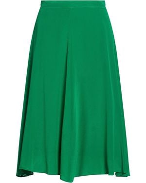 120% Lino Midi Skirt Silk - Green