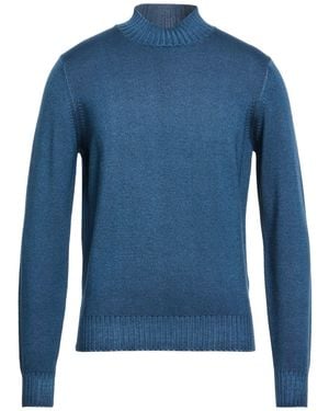FILIPPO DE LAURENTIIS Turtleneck Merino Wool - Blue
