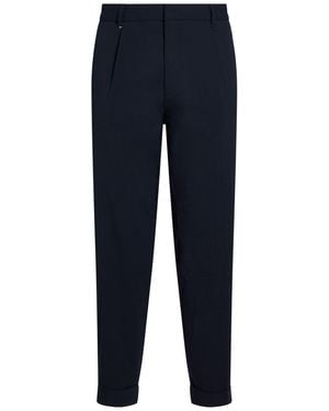 BOSS Midnight Pants Virgin Wool, Elastane - Blue