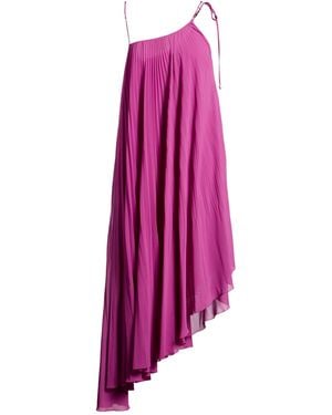 Patrizia Pepe Essential Midi Dress Polyester - Purple