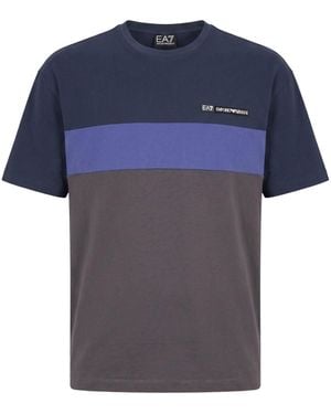 EA7 T-Shirt Cotton, Polyester - Blue