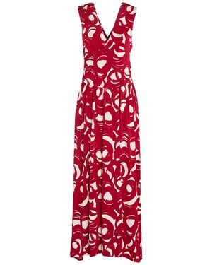 Alpha Studio Maxi Dress Viscose, Elastane - Red