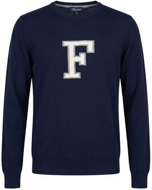Façonnable Jumper Cotton - Blue