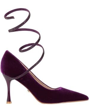 Twenty Four Haitch Court Shoes - Purple