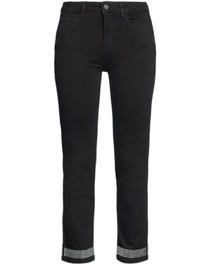 Rebel Queen Jeans Cotton, Elastane - Black