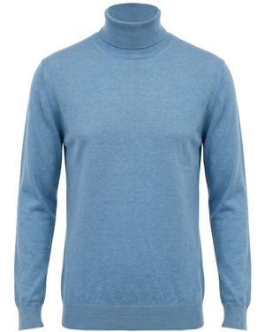 Gran Sasso Turtlenecks - Blue