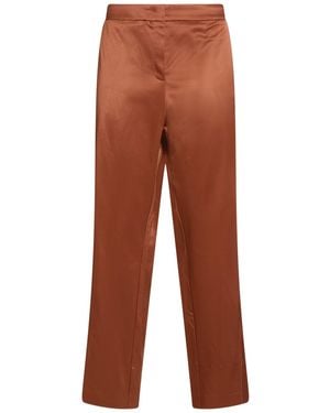 Elena Miro Trousers Viscose, Elastane - Brown