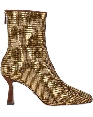 Lola Cruz Ankle Boots Soft Leather - Brown