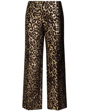 N°21 Pants Polyester, Metallic Polyester, Silk, Polyamide - Black