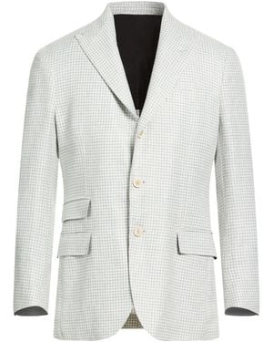Eleventy Light Blazer Linen, Wool, Silk - White